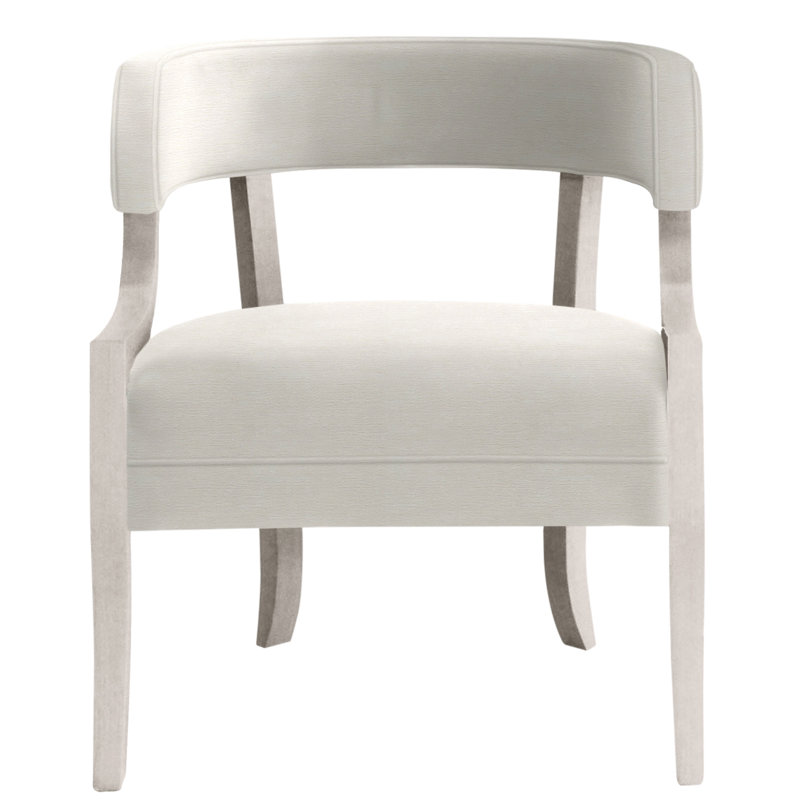 Thom Filicia Home 25"Otisco Chair, Dove Gray, Nadia Parchment