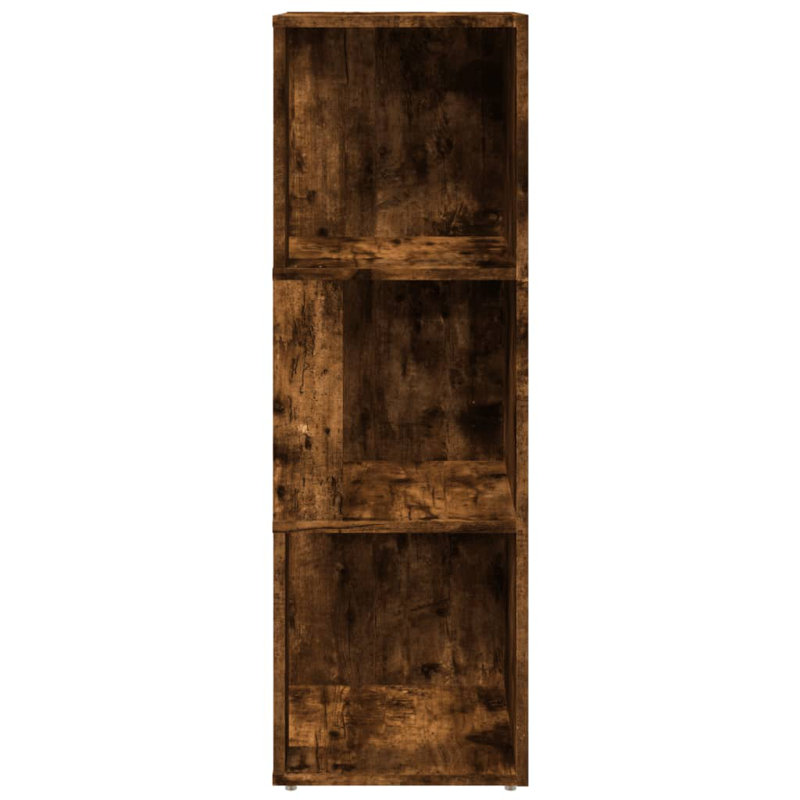 Casmalia 100cm H Corner Bookcase, Smoked Oak