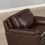 Chaise en cuir, chaise d'appoint, chaise de salon, chaise de lecture avec structure en bois-1606708626