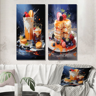 Expressive Cravings Desserts - Ensemble de 2 desserts muraux Desserts