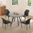Siefert 35.4'' Round Dining Table Set, Kitchen Dining Table and 4 Dining Chairs-992375938-993963557
