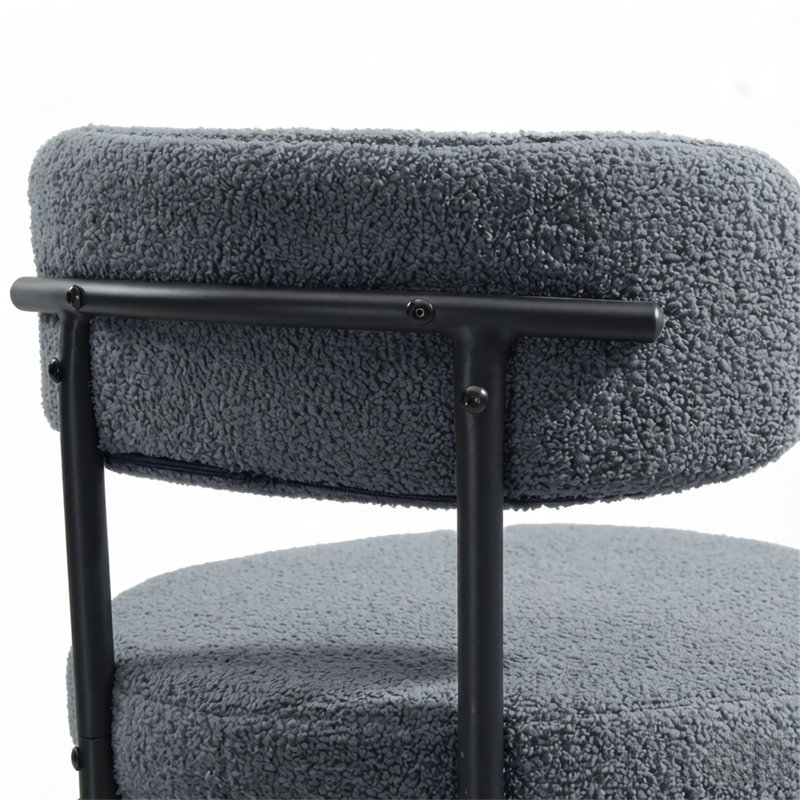 Round Modern Upholstered Kitchen Chairs