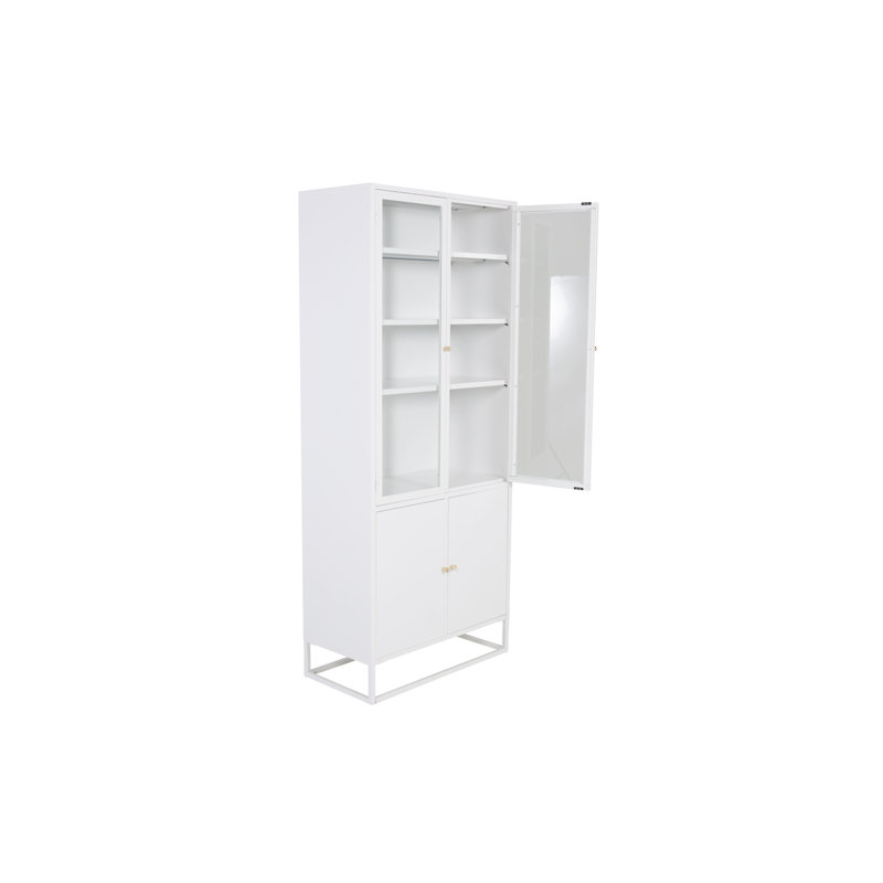 Isiah 190cm H x 80cm W Standard Bookcase, White