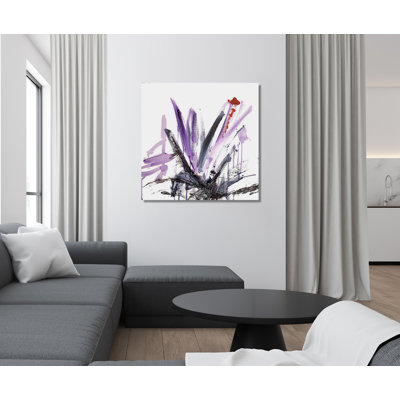 Mauve noir I - reproduction d'art sur toile