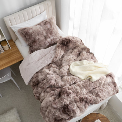 Snowball Chunky Bunny® - Coma Inducer® Twin XL Comforter Set - Wisdom Brown