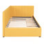 Lit de jour en tissu d'ameublement (jaune)-1627320759