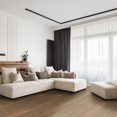 Seabluffs Highland Elm 9 in. x 87 in. 12mm 30mil Waterproof Hybrid Rigid Core Flooring