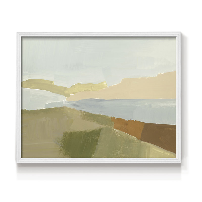 Stacked Landscape III - Reproduction encadrée - Restickable, H 16 po x l 20 po, Blanc