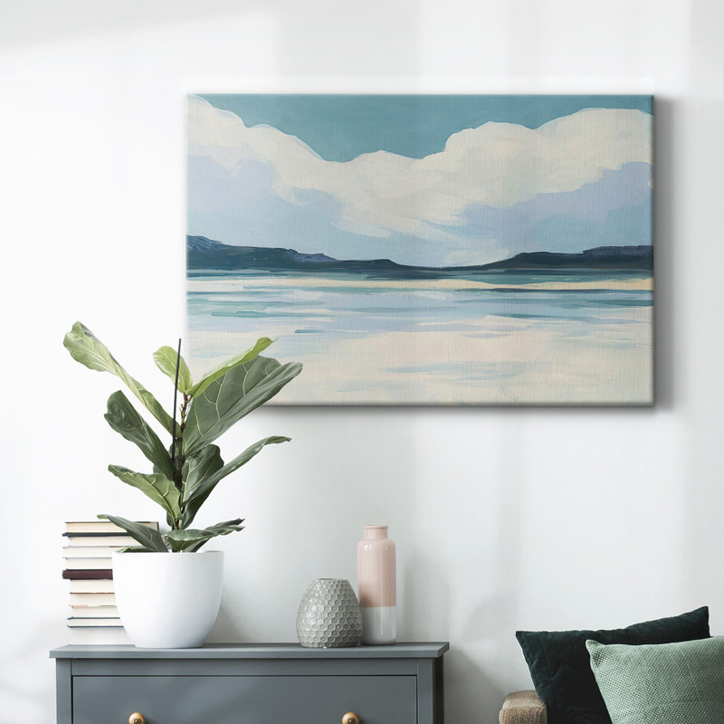 Toile tendue crème Coastline II, H 40 po x l 60 po