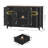 55.1'' Sideboard With 2 Drawers, Adjustable Shelves-449306900