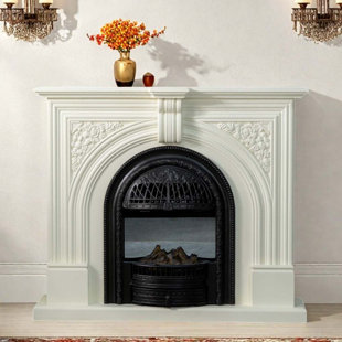 Vintage Style Carved Home Fireplace