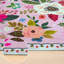 Tapis rose antidérapant 2 pi x 3 pi, tapis d'entrée lavable à poils courts Boho Flower