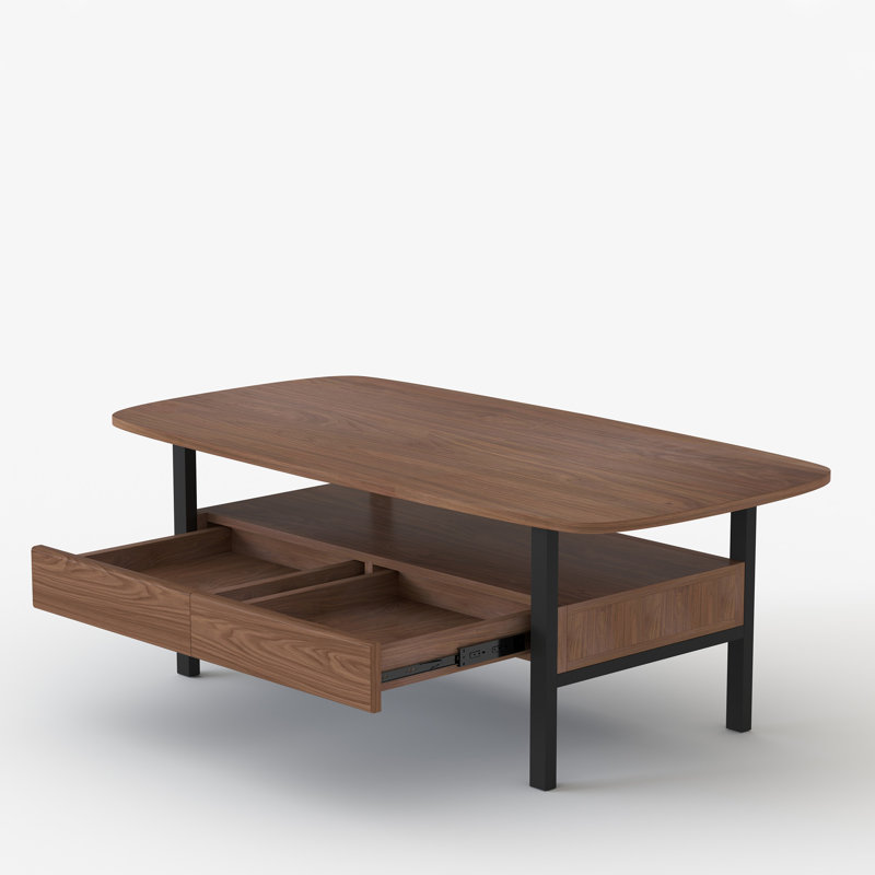 Table basse de 47,2 pouces avec tiroir et tablette pour le salon