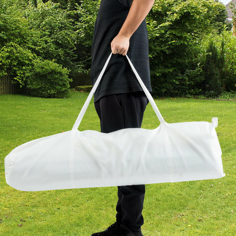 10 x 20 Feet White Canopy Tent with 6 Sidewalls and Carry Bag