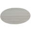 Élégante table basse ovale en bois blanche avec tablette de rangement supplémentaire-327405791