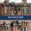Ensemble de rangement mural pour outils de garage avec 4 rails, 10 crochets et 210 pièces