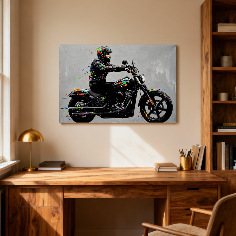 Impression sur toile Fashion Rider, H 16 po x l 24 po