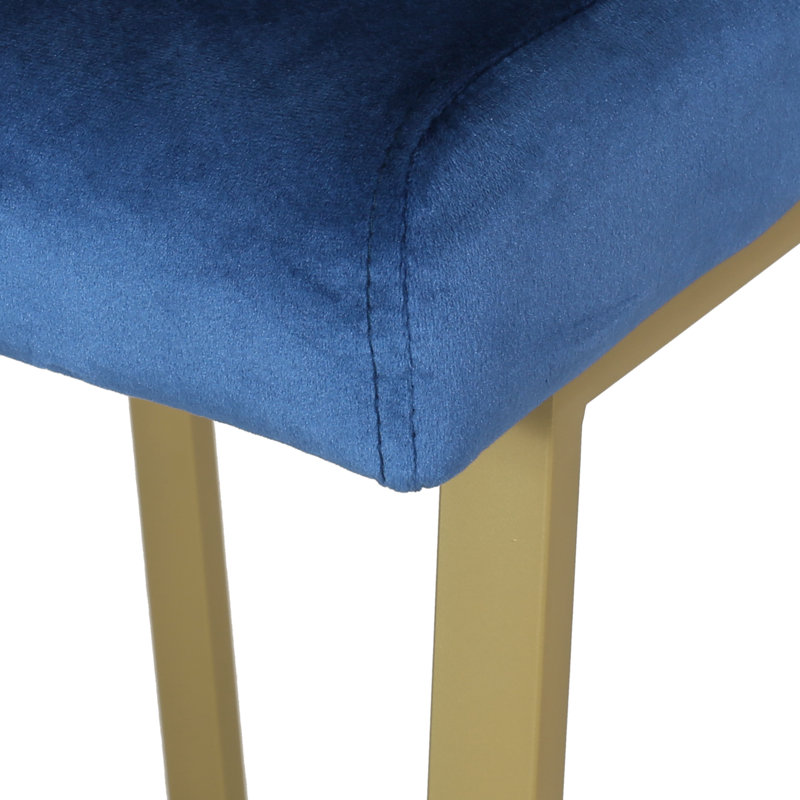 Tabouret de comptoir 26,75 po Annastassia, Bleu marine