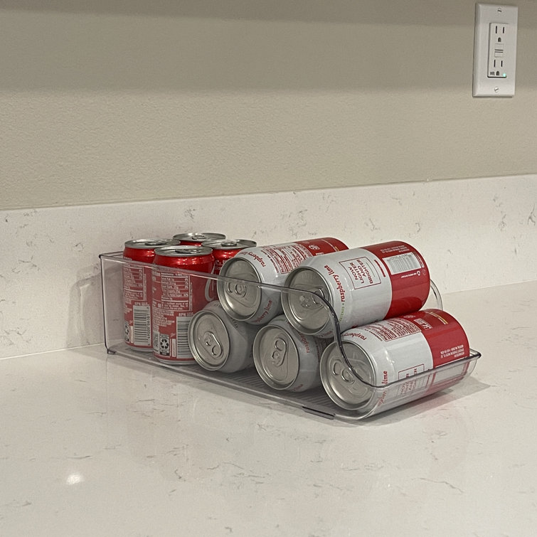 Lexi Home Acrylic Soda Can Holder Storage Organizer