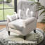 Wingback Accent Chair, Retro Upholstered Button Tufted Occasional Chair For Living Room And Bedroom,-636114343