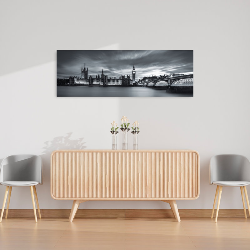 Art contemporain de la ville de Londres, architecture abstraite de la ville de Londres, H 16 po x l 48 po