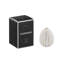 Bois De Roussie Candle 220Gr In Ceramic White Gold Stripes