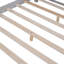 Lit plateforme double en bois