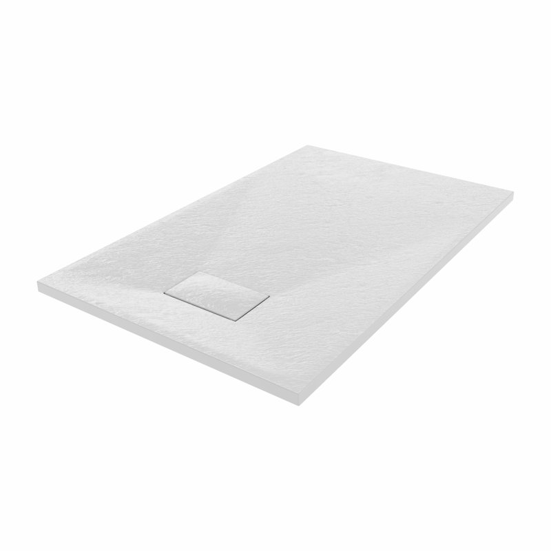 Bozidar W 32mm D Rectangle Shower Tray, 110cm H x 70cm W x 3.2cm D, White