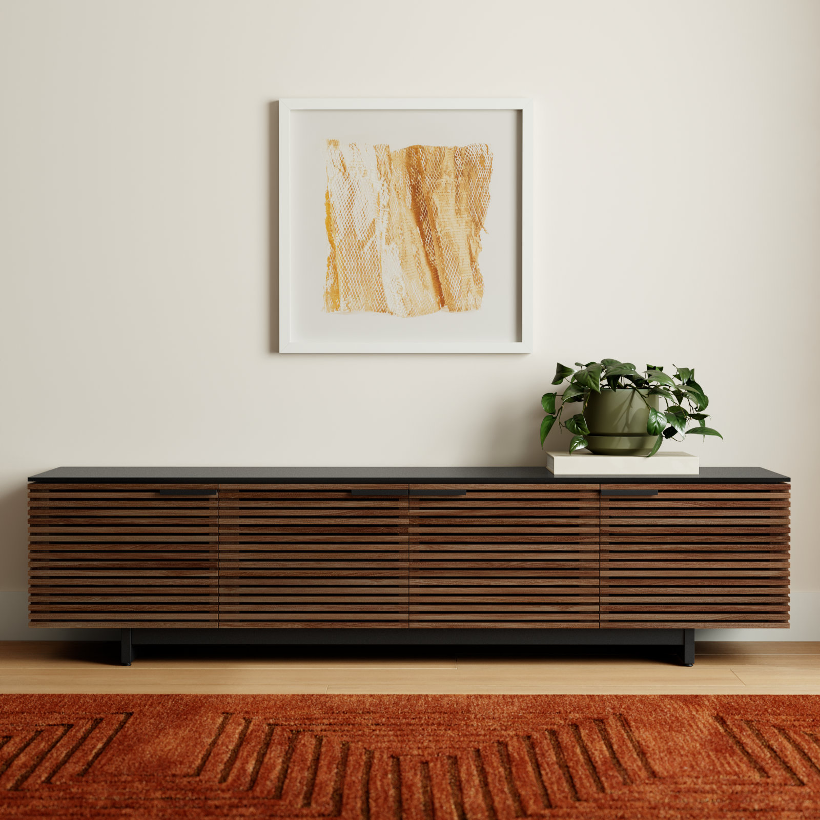 Corridor 79'' Media Console, Natural Walnut
