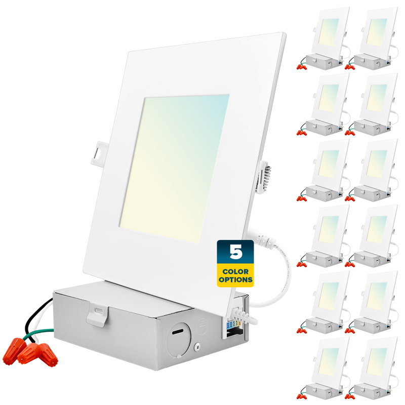 Ensemble d'éclairage encastré Canless 6 "Ultra Slim