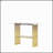Modern Luxury Gold Metal Frame Console Table, Chic Entryway Table With Storage Shelf For Living Room Decor