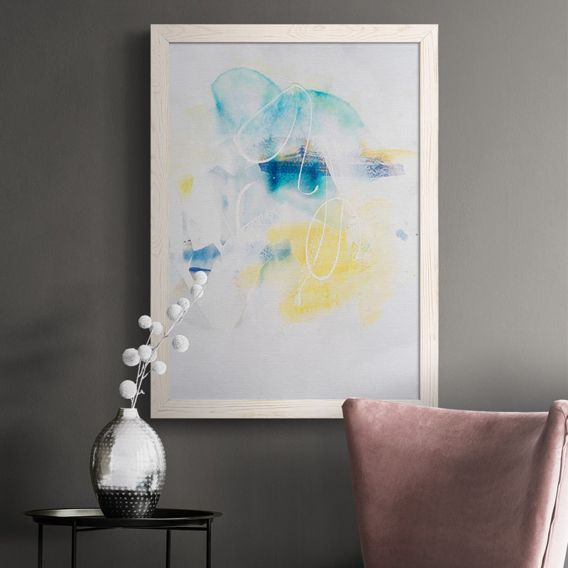 Drinel Spacial II Framed On Canvas Print, White, 37.5" H x 27.5" W x 1" D