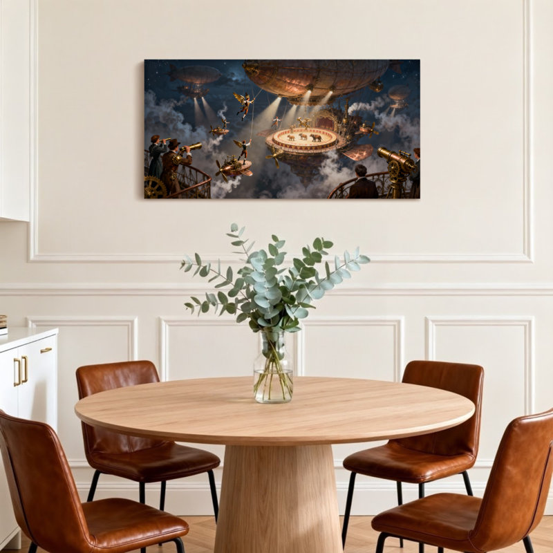 Fantaisie et science-fiction dirigeable Steampunk, H 24 po x l 48 po