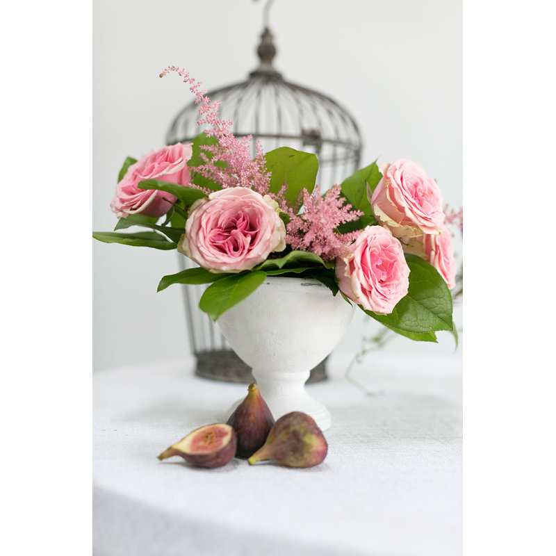 Vase de table en céramique fabriqué à la main, H 5,75 po x l 6,25 po x P 6,25 po