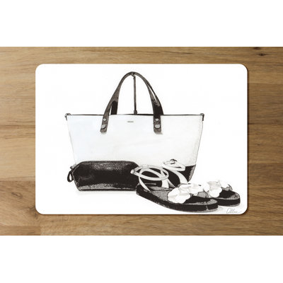 Lometa Polyester-Coated Hardboard No Pattern Rectangle Placemat