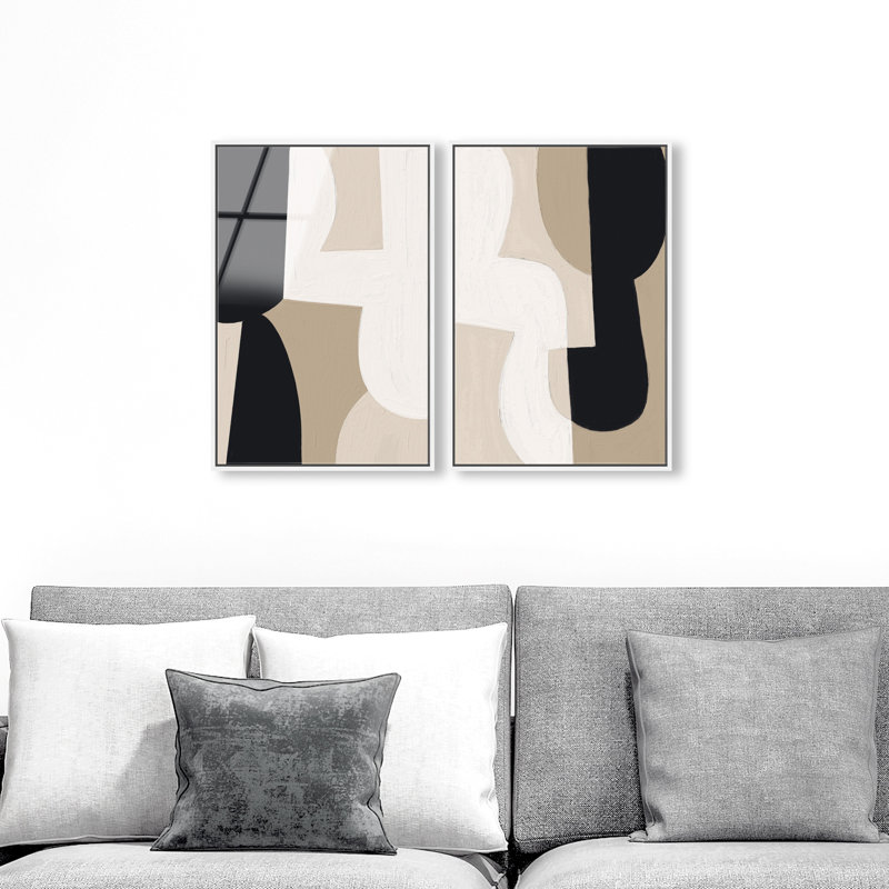 El Modernista Set High-Gloss Frameless Acrylic Glass Wall Art Abstract Print by Oliver Gal, Ready to Hang, 10 x 15
