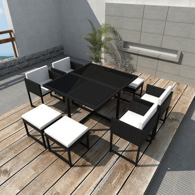 Totnes Square 8 - Person Dining Set with Cushions