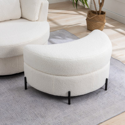 Achorn 32.8" W Upholstered Storage Ottoman