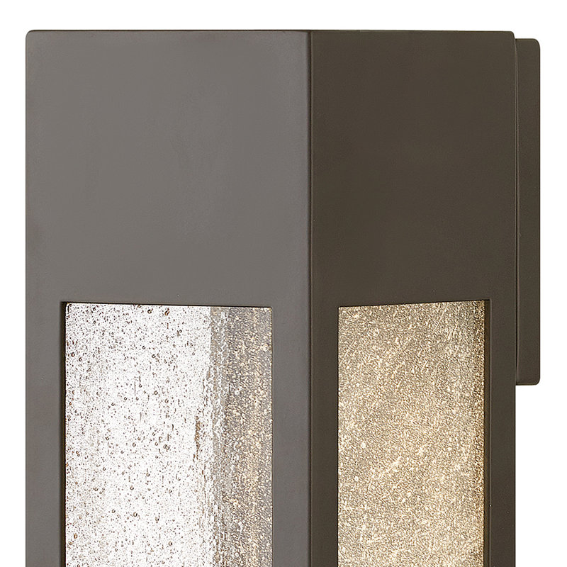 Rook Integrated LED Outdoor Flush Mount, Bronze, 6.5W, 12" H x 4.8" W x 4.8" D