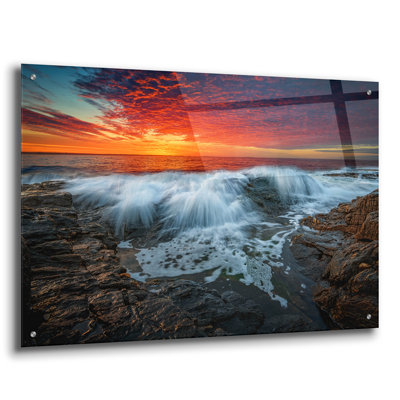Ebern Designs 'Daybreak' by Rick Berk Acrylic Glass Wall Art