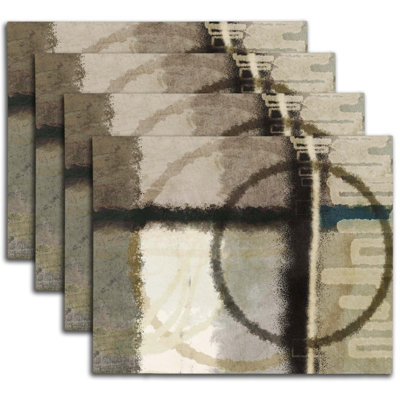 Napperon abstrait en polyester