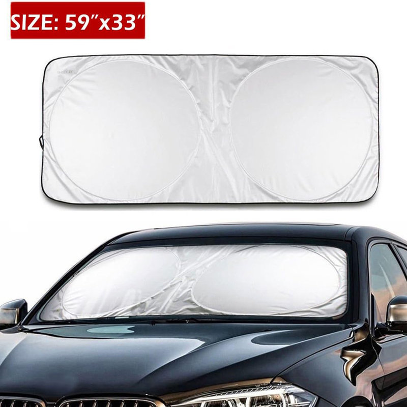Car Front Window Windshield Sun Shade Foldable Shield Cover Visor UV-Block