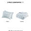 Édredon avec 2 taies décoratives bleues pour lit double / grand lit, lit double / grand lit statique, tissu anti-taches-118758503-118758500