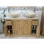 Debolt 1230 mm Freestanding Double Vanity with Vessel Stone Basin
