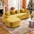 Chenille jaune sélectionné