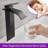 Modern Single Hole Faucet for Vessel Sink - Brushed Gold Waterfall Bathroom Tap-113442555