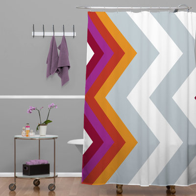 Karen Harris Chevron Shower Curtain