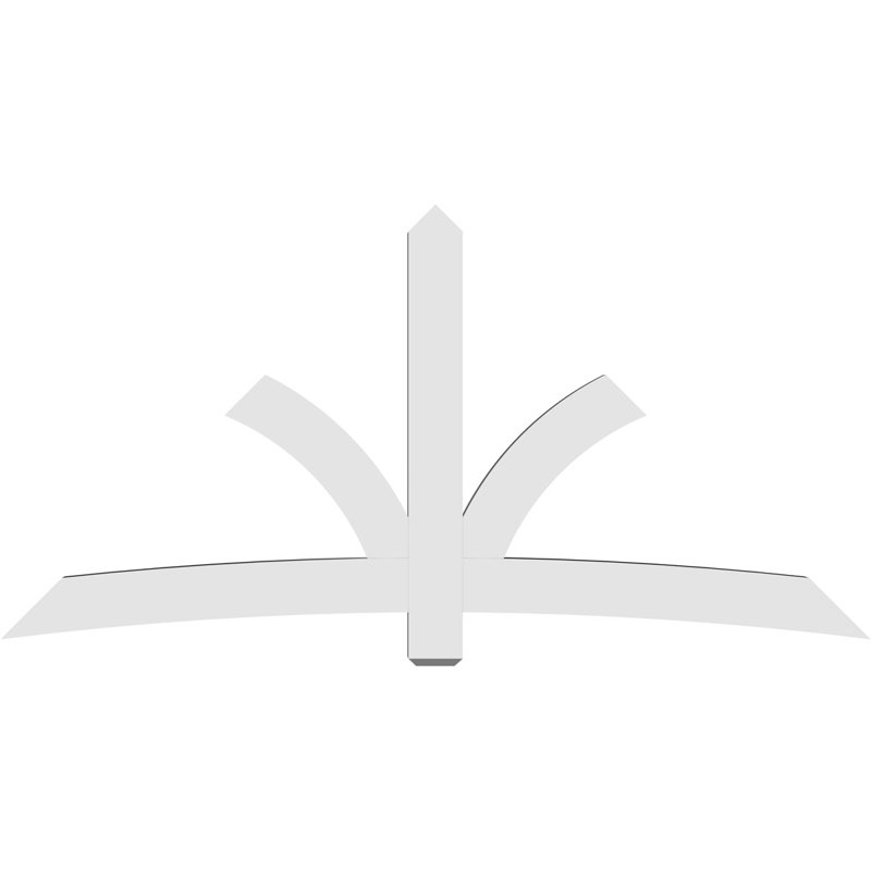 Support pour pignon Davenport, H 48 po x l 96 po (pas: 12/12), P 4 po x F 6 po, PVC