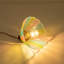 Luminaire suspendu simple à pétales avec verre multicolore Levona, diamètre 10,6 po, base E26