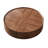 Minimalist Walnut Round Coffee Table with Storage Drawers, Modern Living Room Center Table with Silent-Glide Drawers, Easy Assembly-972430228